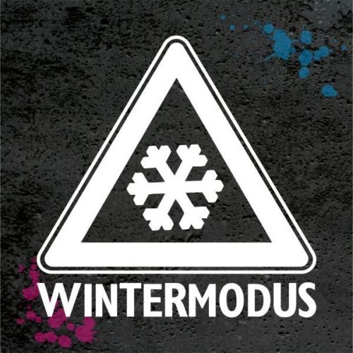 GAL 0040 Wintermodus Winter Aufkleber WI041