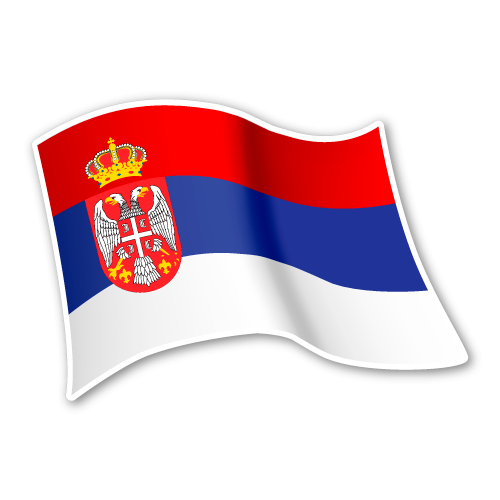 GAL 0092 Serbien Flagge DRU 0083